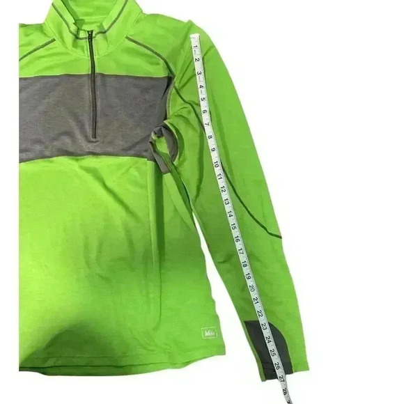 REI Co-op Men's Running Shirt Green and Gray Pullover Drift Size Large - Picture 9 of 9